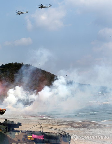 韓國海軍陸戰(zhàn)隊(duì)首次履行聯(lián)合登陸軍司令職責(zé)。